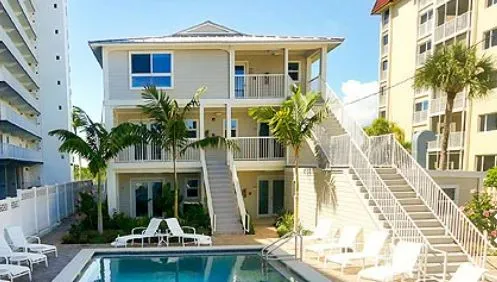 Fort Myers resort building with a pool